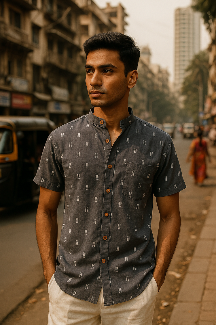 Tetris Unisex Handloom Shirt