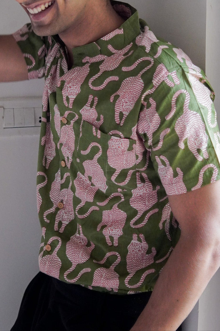 Vaagh Hand Block Print Unisex Shirt