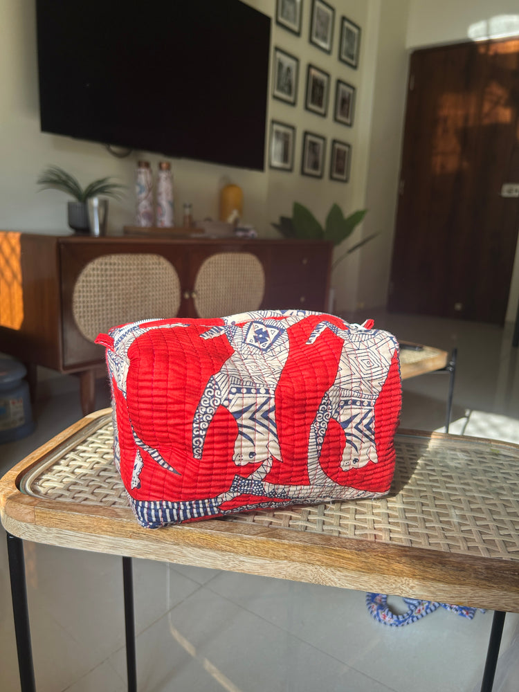 Quilted Travel Pouches - Set of 3