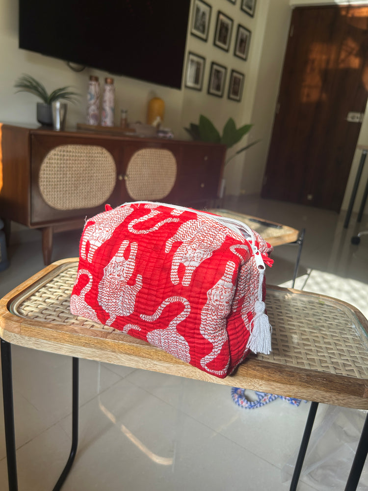 Quilted Travel Pouches - Set of 3