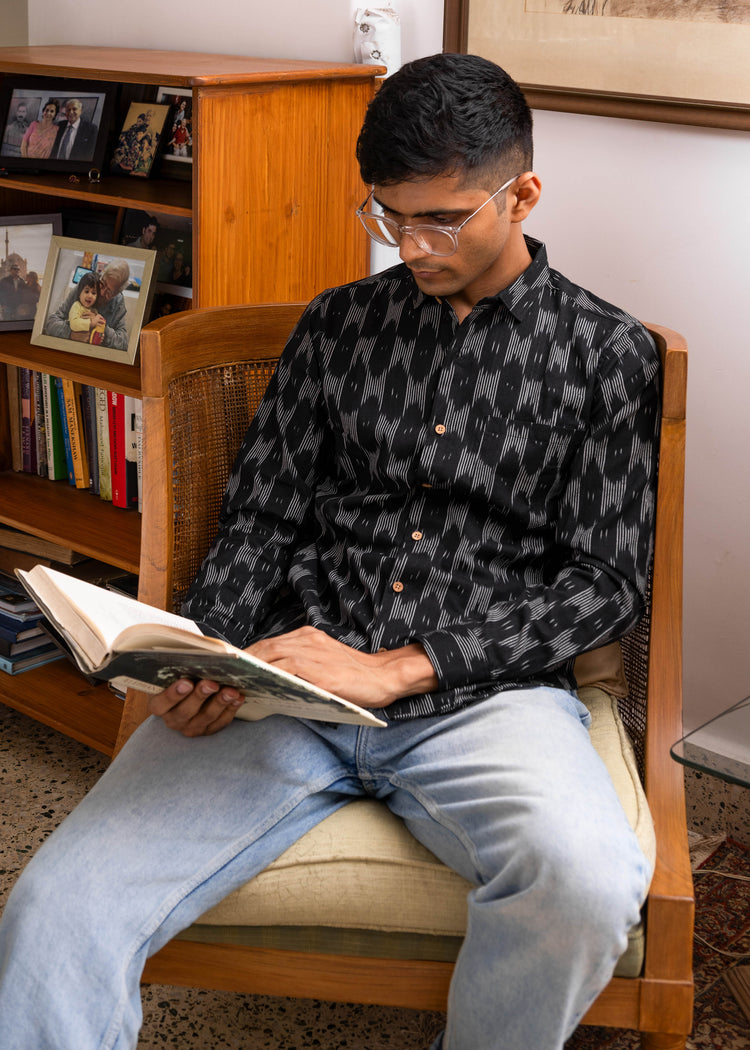 Classic Black Ikat Unisex Shirt