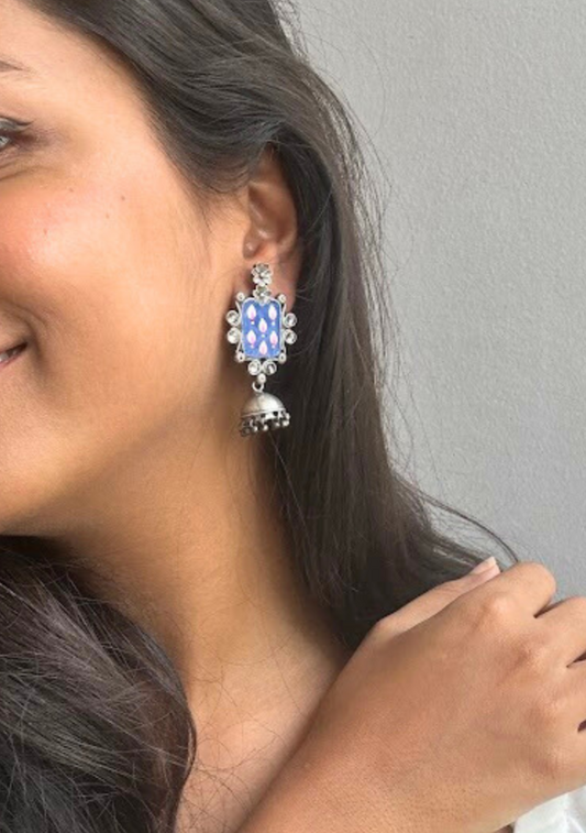 Agatti oxidised hand-painted earrings