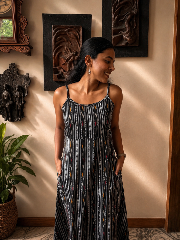 Eclipse Ikat Slip Dress
