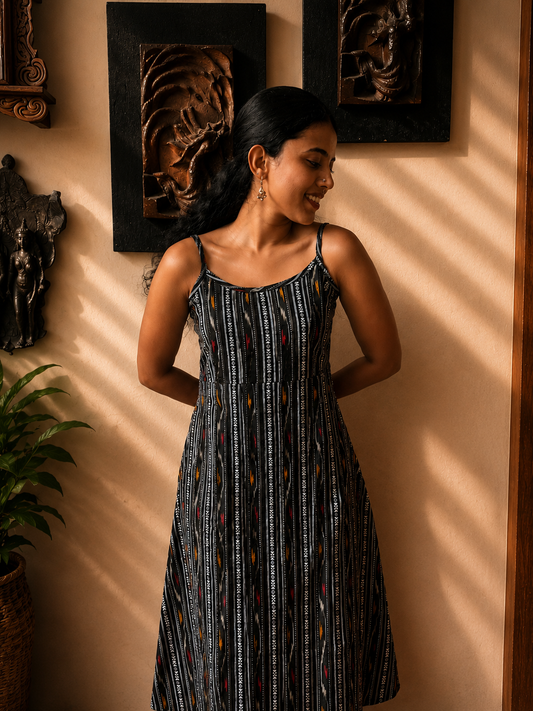 Eclipse Ikat Slip Dress