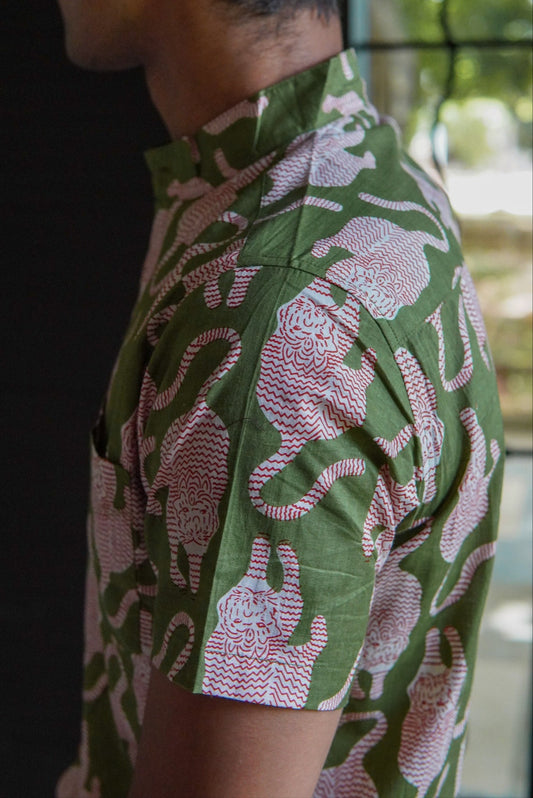 Vaagh Hand Block Print Unisex Shirt