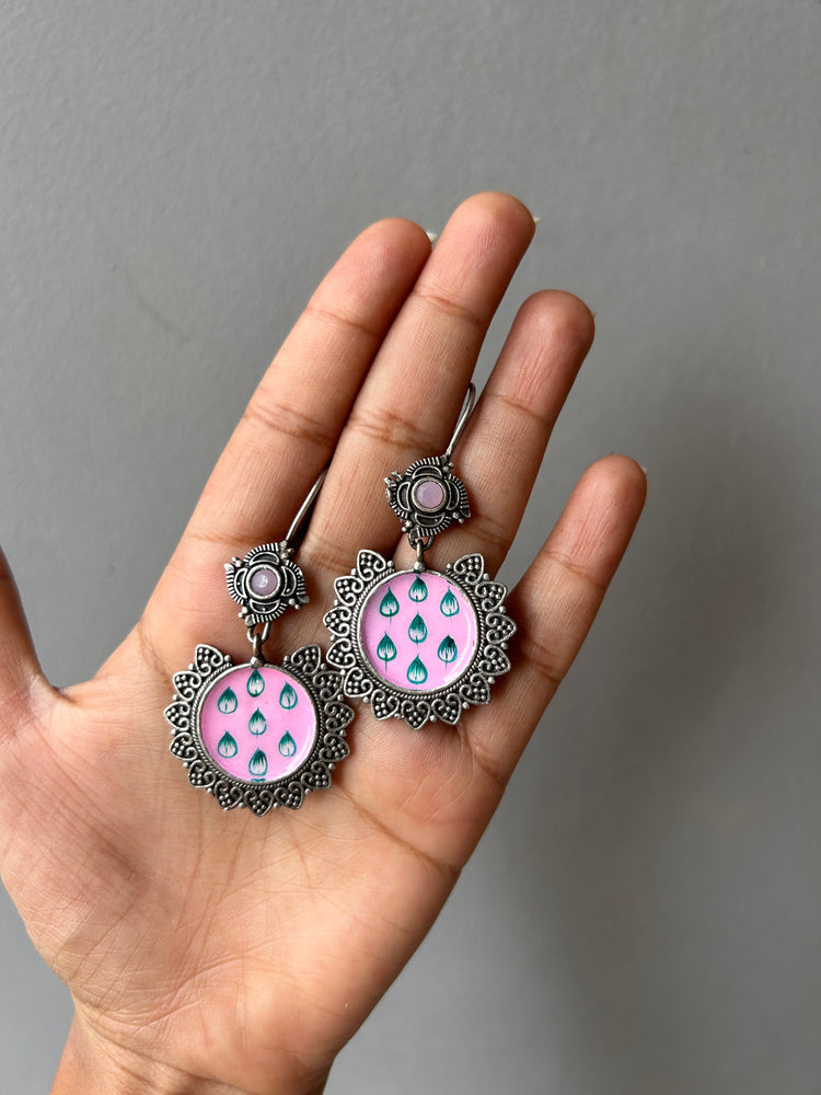 Swaraj oxidised hand-made earrings