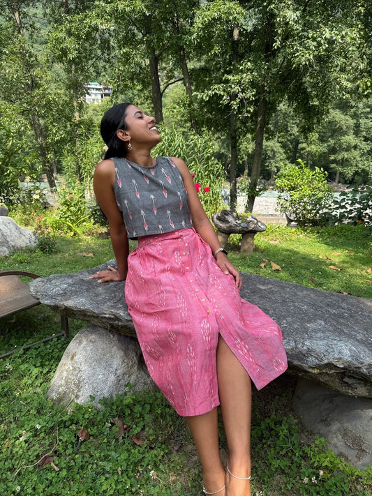 Gulnaar Ikat Co-ord Set
