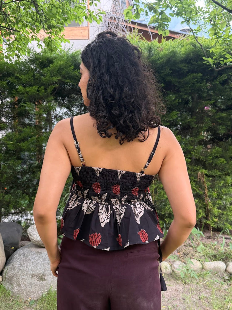 Bagru Bloom Peplum Top