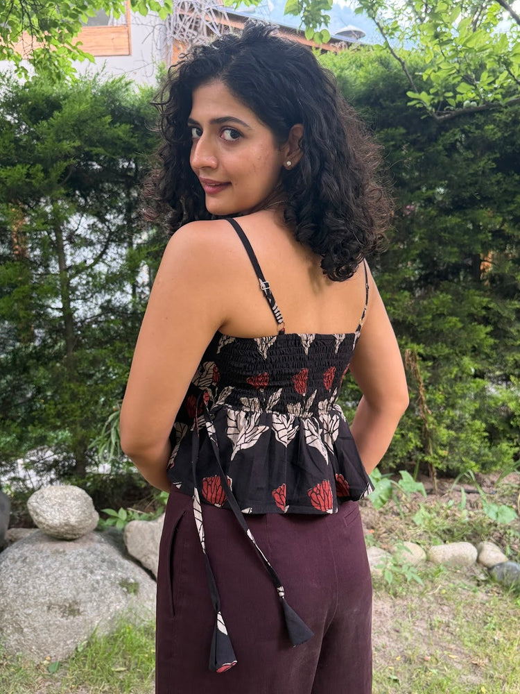 Bagru Bloom Peplum Top