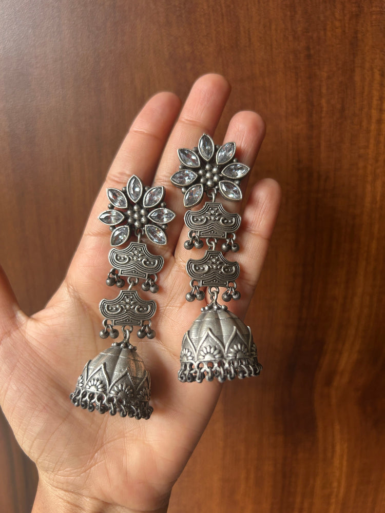 Amyra oxidised earrings