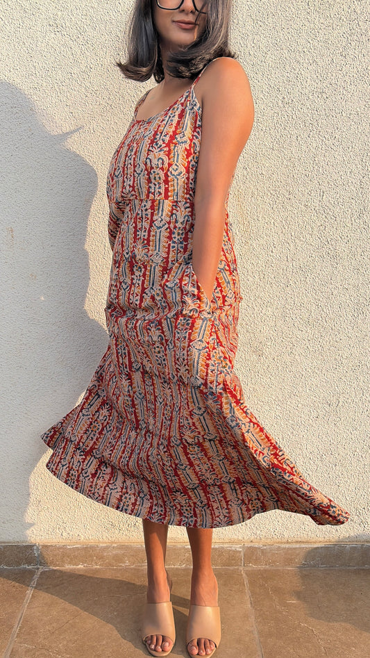 Aangan Kalamkari slip dress