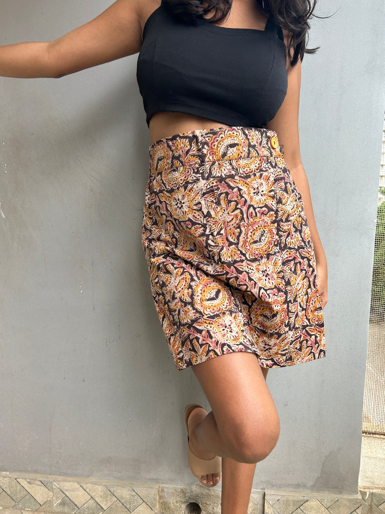 Kalamkari High-Waist Skort & Top