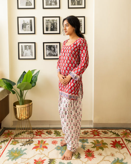 Gulbahaar Hand Block Print Cotton Set