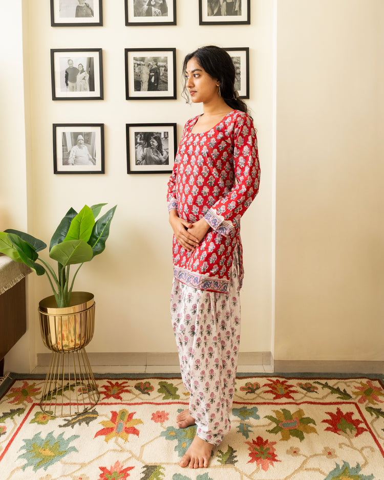Gulbahaar Hand Block Print Cotton Set