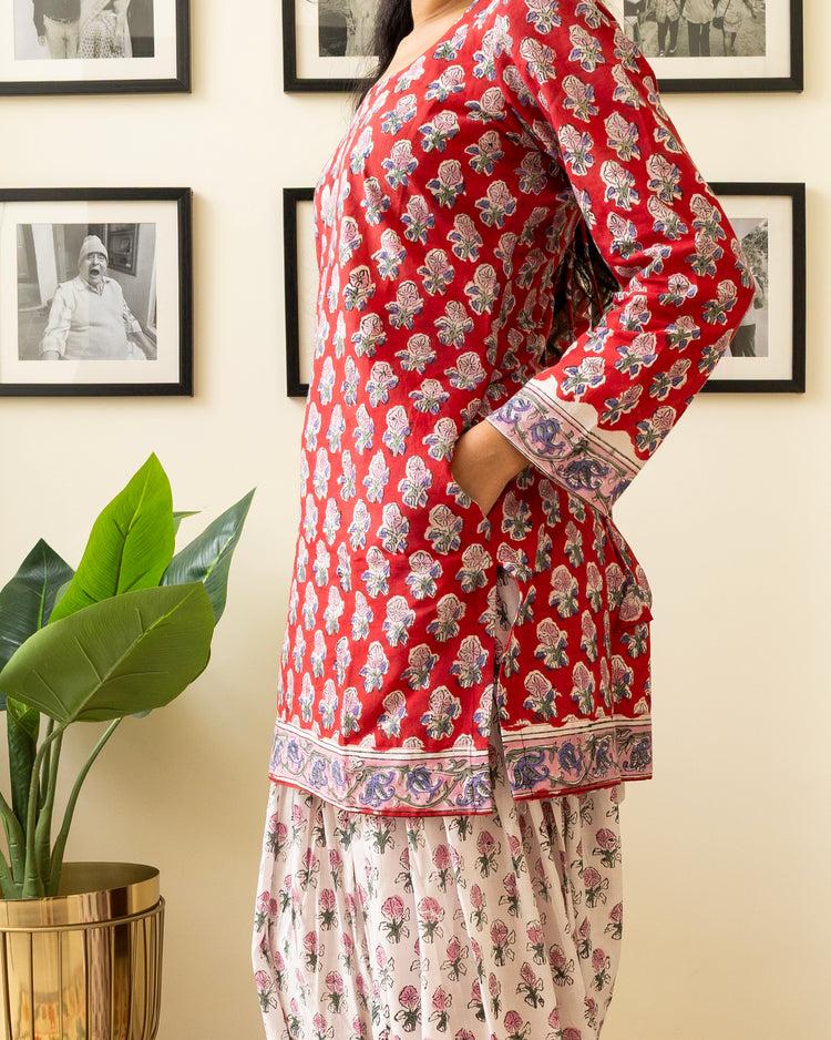 Gulbahaar Hand Block Print Cotton Set
