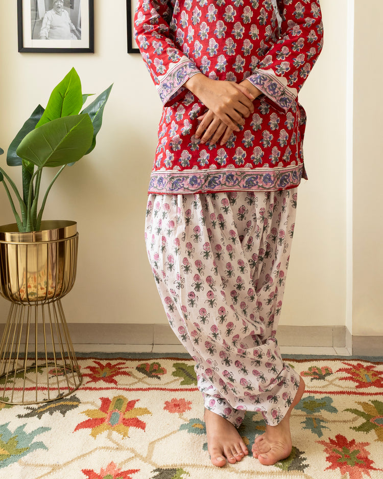 Gulbahaar Hand Block Print Cotton Set