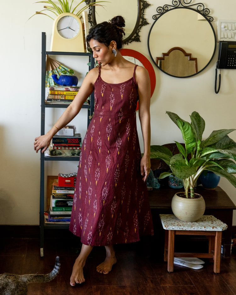 Mira slip ikat dress