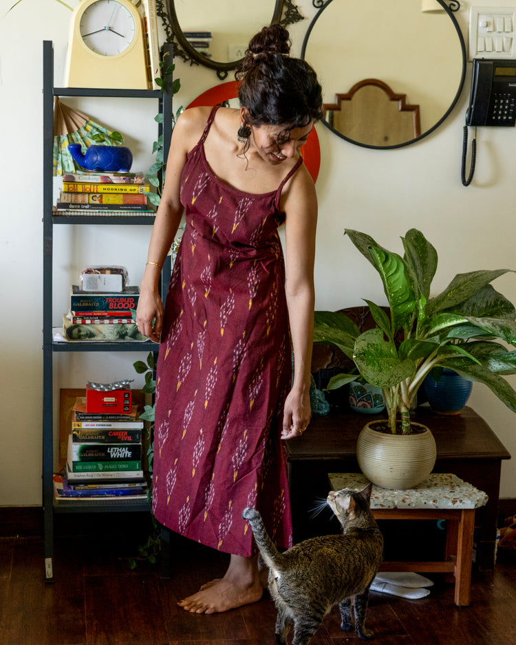 Mira slip ikat dress