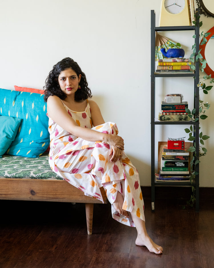 Ladoo Ikat slip suit set