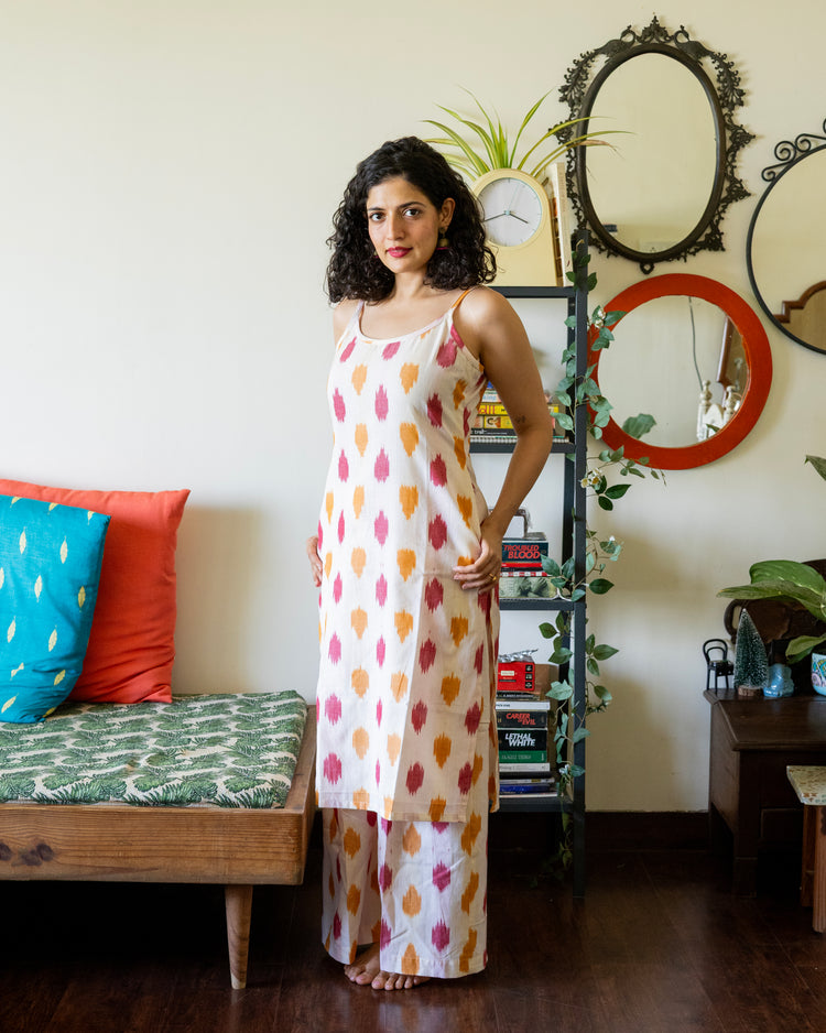 Ladoo Ikat slip suit set