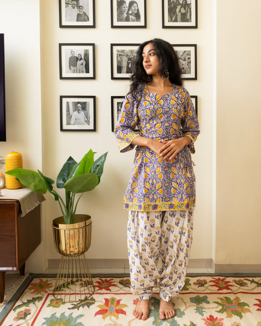 Gulrang Hand Block Print Cotton Set