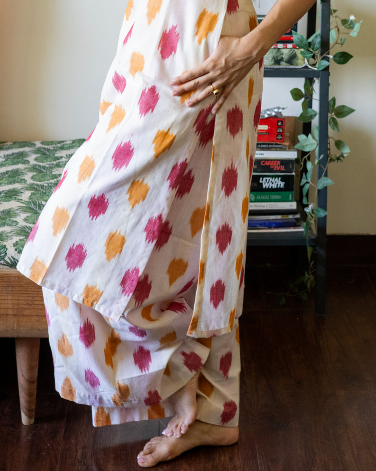 Ladoo Ikat slip suit set