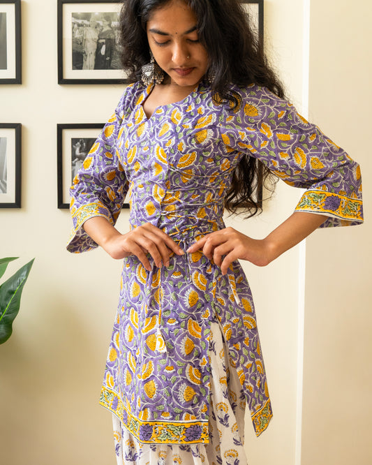 Gulrang Hand Block Print Cotton Set