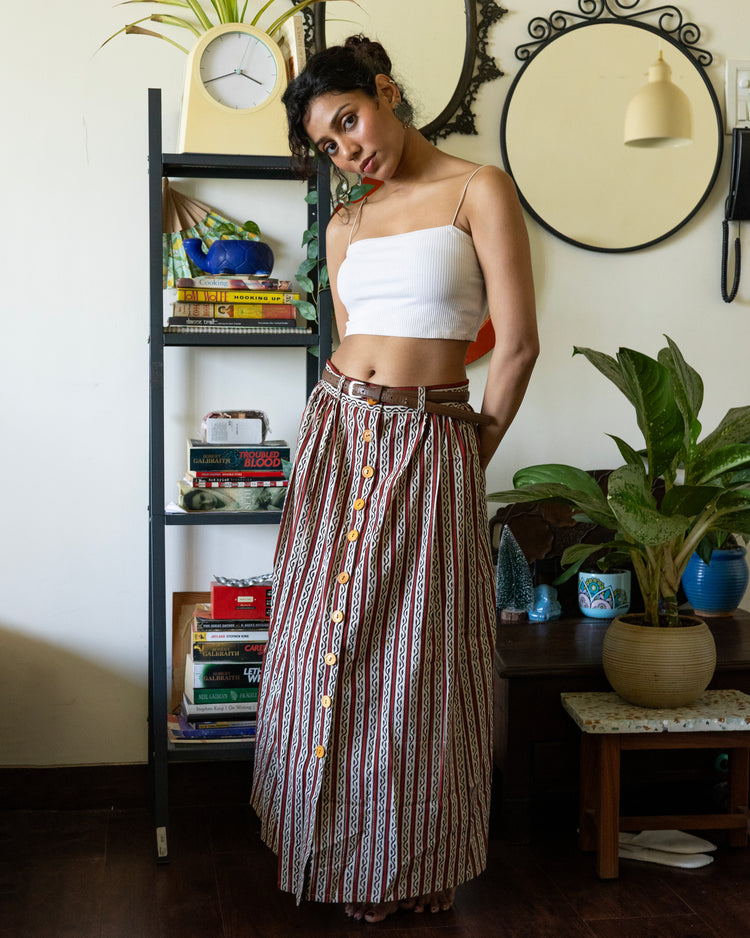 Kairi Bagru Skirt