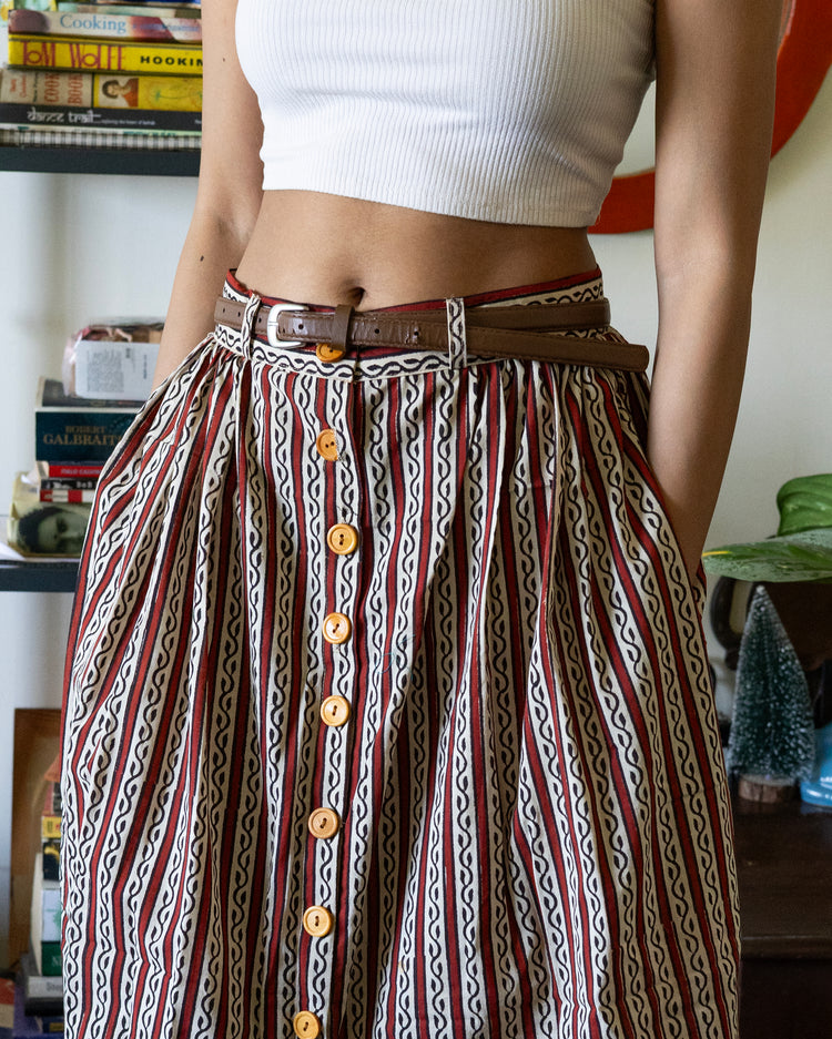 Kairi Bagru Skirt