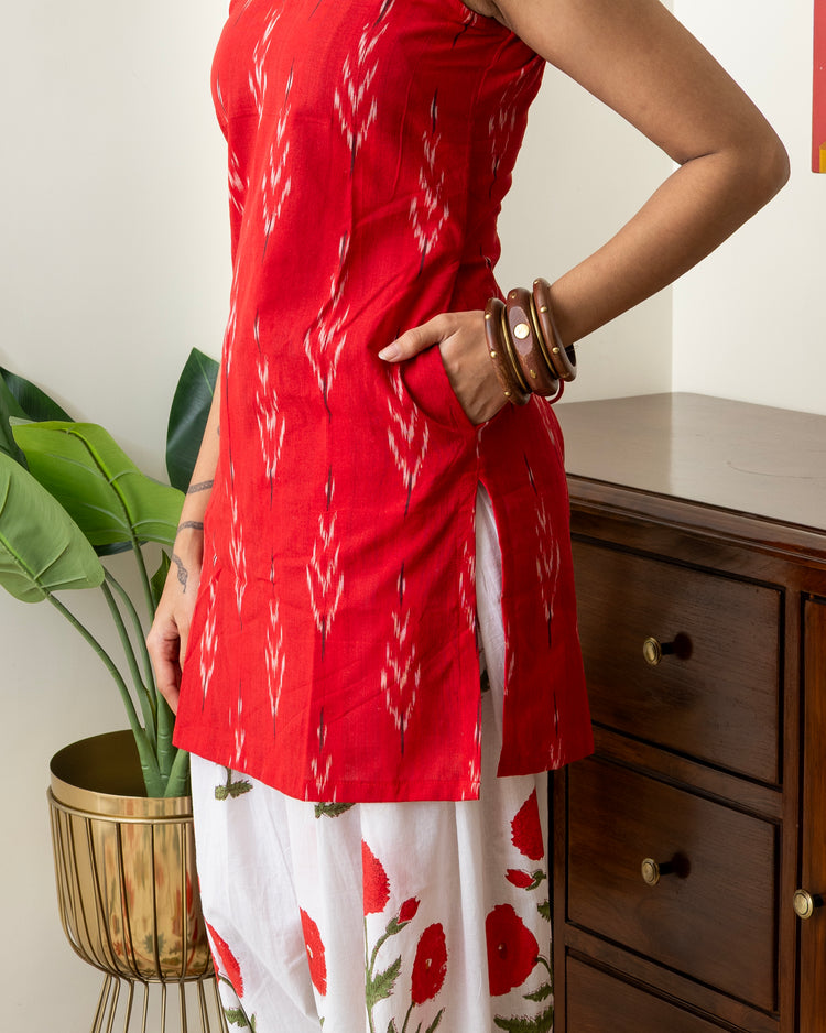 Phool Patti Block Print & Ikat Set