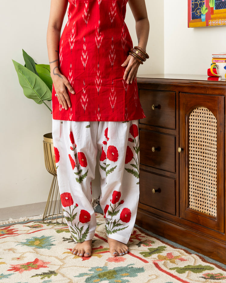 Phool Patti Block Print & Ikat Set