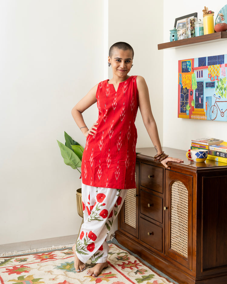 Phool Patti Block Print & Ikat Set
