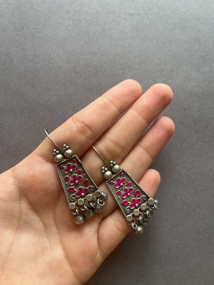 Nisha Oxidised Earrings