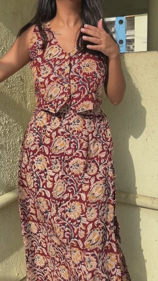 Laal Kalamkari Co-ord set