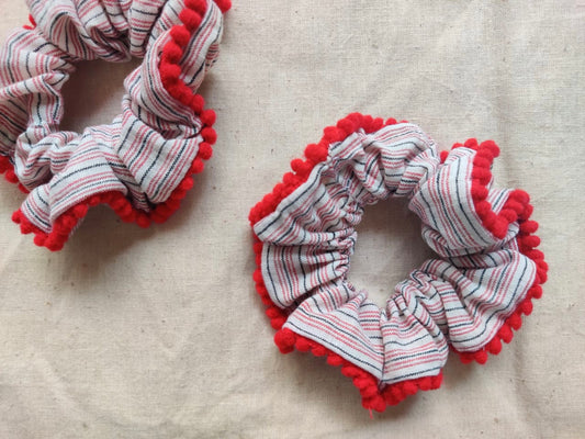 Upcycled Lace scrunchies